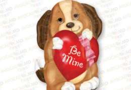 шарики с гелием собачка be mine 60x43cm